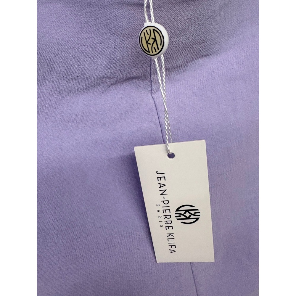Jean-Pierre Klifa Preppy Jackie Pant Womens L Purple Split Hem Pastel Preppy - Picture 3 of 5